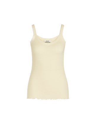 Mads Nørgaard - Pointella Trille top  - creme - Size (xl) - Mads Nørgaard