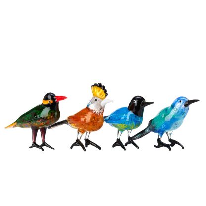 Polspotten - Paradise Birds figurer, Multi-colour - 4 stk. - POLSPOTTEN