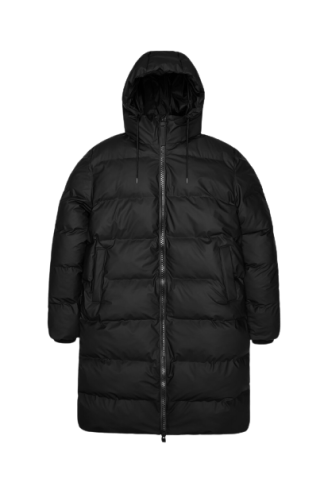 Rains - Alta dunfrakke  - sort - Size (xs) - RAINS