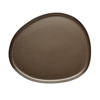 Raw - Organic middagstallerken - Metallic Brown - RAW