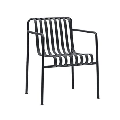 Hay - Palissade Dining Armchair havestol - Anthracite - HAY