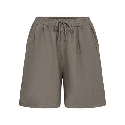 Cabana Living - Hør shorts  - brun - Size (l/xl) - Cabana Living