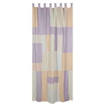 Jou Quilts - Pojagi gardin med stropper, Nude - 140x250 cm. - Jou Quilts