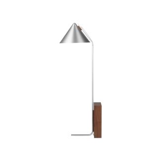 Kristina Dam Studio - Cone gulvlampe - Brushed Aluminum & Walnut - Kristina Dam Studio