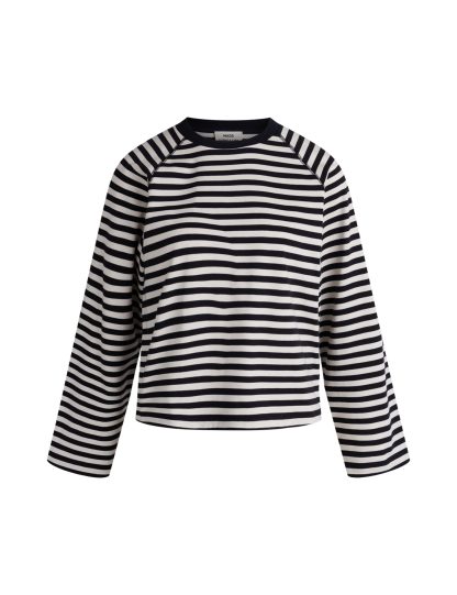 Mads Nørgaard - Heavy Single Stripe Themar Ls Tee bluse  - mønstret - Size (s) - Mads Nørgaard