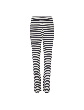 Mads Nørgaard - Lonnie stripe bukser  - sort - Size (s) - Mads Nørgaard