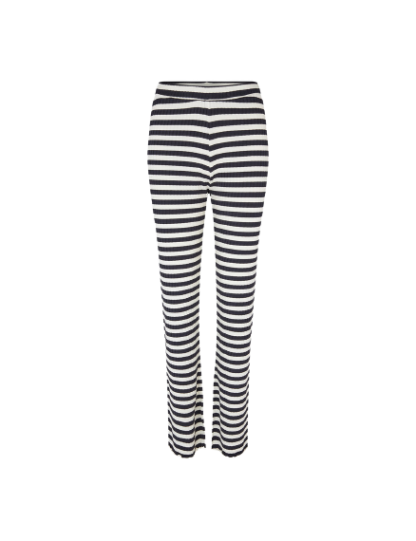 Mads Nørgaard - Lonnie stripe bukser  - sort - Size (s) - Mads Nørgaard