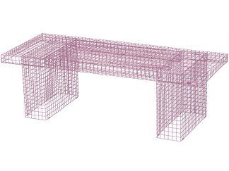 Kalager Design - Coffee table, lyserød - 51,5x130 cm. - Kalager Design