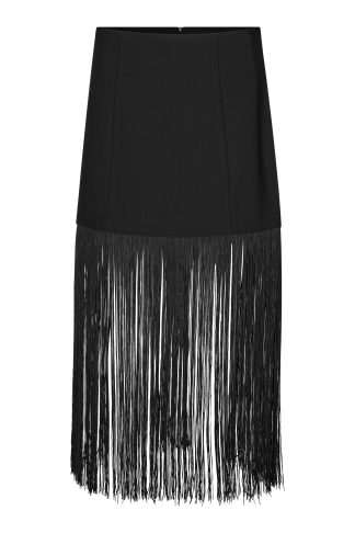 Second Female - Fringe nederdel  - sort - Size (xs) - GESTUZ