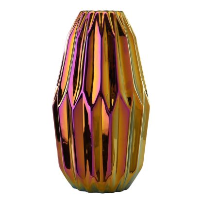 Polspotten - Oily Folds vase, M - multi - POLSPOTTEN