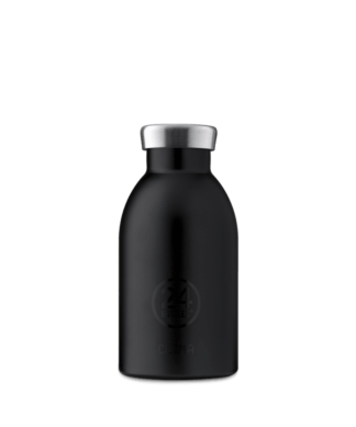 24bottles - Clima Stone Finish flaske, Tuxedo Black - 330 ml. - 24Bottles