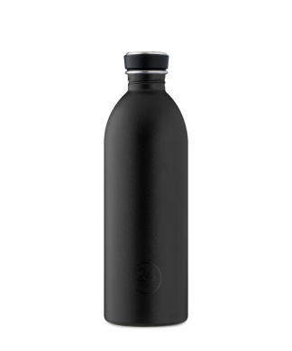 24bottles - Litro vandflaske, Tuxedo Black - 1000 ml. - 24Bottles