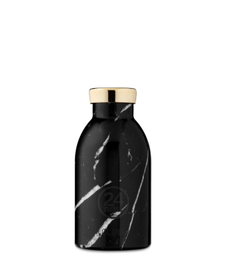 24bottles - Clima flaske, Black marble  - 330 ml. - 24Bottles