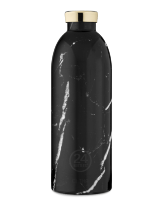 24bottles - Clima flaske, Black marble - 850 ml. - 24Bottles