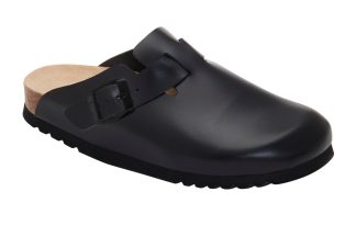 Scholl - Fae leather clogs  - sort - Size (37) - Scholl