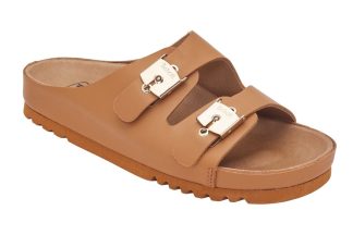 Scholl - Kim Iconic læder sandaler  - brun - Size (37) - Scholl