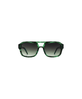 A. Kjærbede - Kaya solbrille - Green Marble Transparent - A. Kjærbede