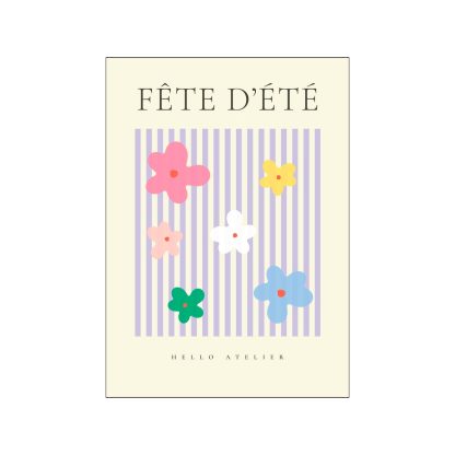 Poster & Frame - Hello Atelier plakat - Fete dete 02 - Poster & Frame