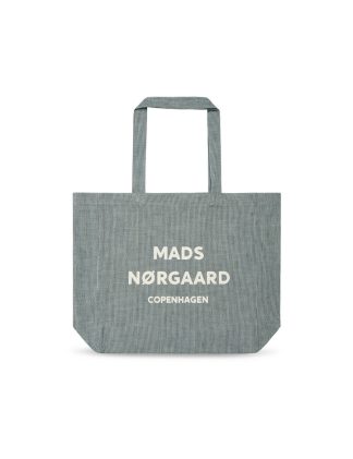 Mads Nørgaard - Hickory Stripe Athene taske - Estate Blue/Cloud Dancer - Anna + Nina