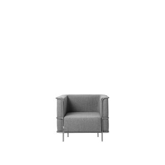 Kristina Dam Studio - Modernist loungestol - Light Grey Wool - Kristina Dam Studio