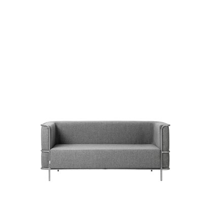 Kristina Dam Studio - Modernist 2-Seater sofa - Light Grey Wool - Kristina Dam Studio