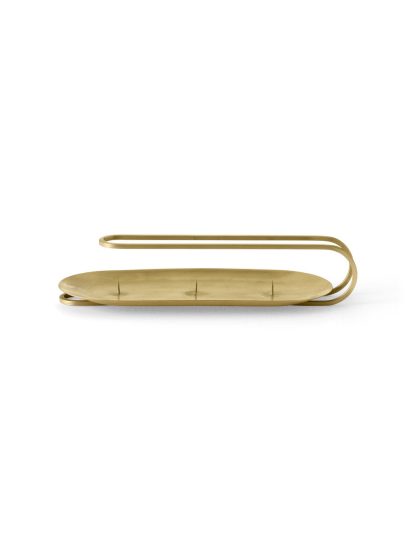 Audo Copenhagen - Clip lysestage 3-arm, Brass - H5 cm. - Audo Copenhagen