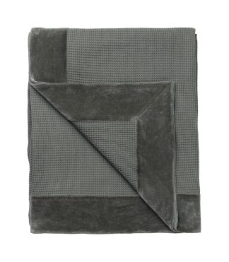 Cozy Living - Bedcover Nordic Waffle Weaved, Army - 220 x 260 cm. - Rabens Saloner