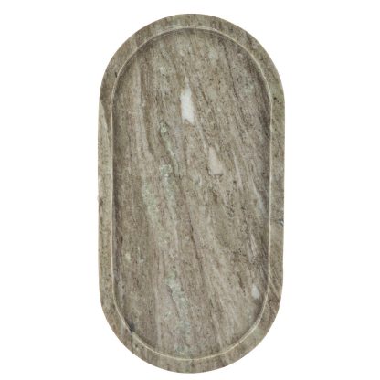 Bahne Interior - Oval marmor bakke, beige - 18x35 cm. - Bahne Interior