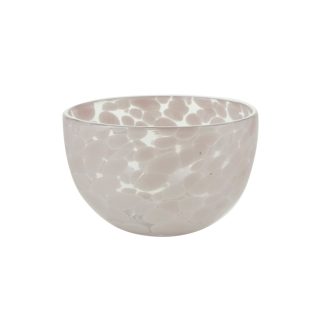 Bahne Interior - Dots skål, Clear/Soft Rose - Ø11,5 cm. - Bahne Interior