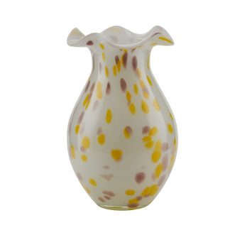 Bahne Interior - Mix colored vase, gul/lilla/hvid - H28 cm. - Bahne Interior