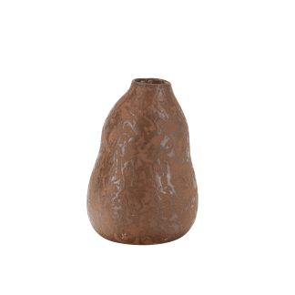 Bahne Interior - Earthenwear vase, brun - H20 cm. - Bahne Interior