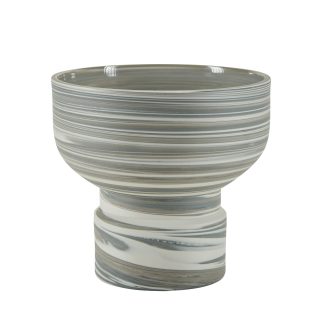 Bahne Interior - Håndlavet vase, grå - H16 cm. - Humdakin