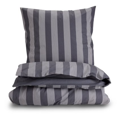 Bahne Interior - Pure Stripe sengetøj - Dark Grey - Bahne Interior