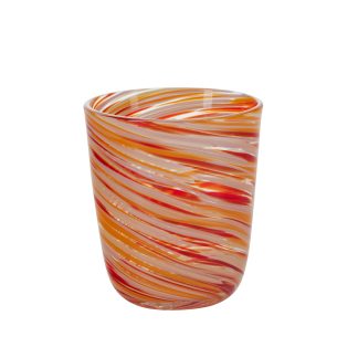 Bahne Interior - Multi Twist vandglas - orange/rød/beige - Meraki