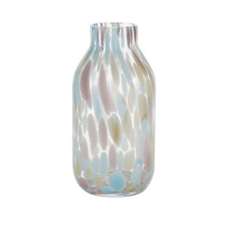 Bahne Interior - Glass Tall vase, Pastel Dots - H32 cm. - Bahne Interior