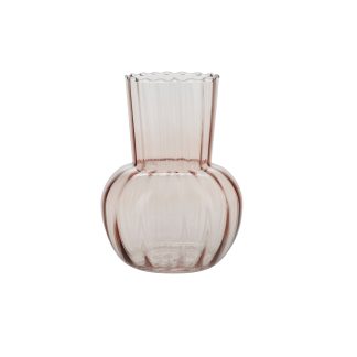 Bahne Interior - Glass Simple vase, rose - H21 cm. - Cozy living