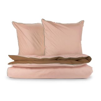 Bahne Interior - Color Combo Percale Double sengetøj, Macchiato/Bisque - 200x220 cm. - Lala Berlin