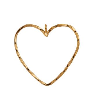 Stine A Jewelry - funky heart vedhæng - forgyldt - STINE A Jewelry
