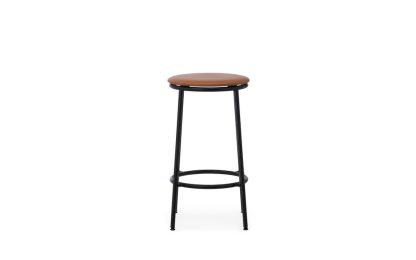 Normann Copenhagen - Circa barstol, sort/Brandy - 65 cm. - Normann Copenhagen