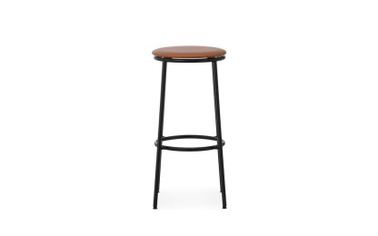 Normann Copenhagen - Circa barstol, sort/Brandy - 75 cm. - Normann Copenhagen