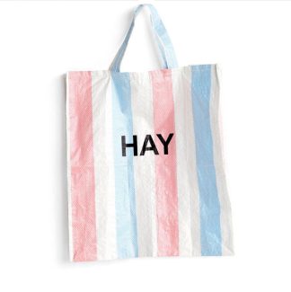 Hay - Candy Stripe shopper, XL - rød/blå/hvid - HAY