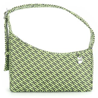 Silfen - Isobel skuldertaske - Lime Green/Icon Print - Silfen