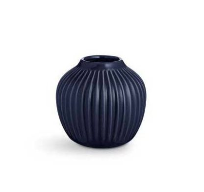 Kähler - Hammershøi vase, indigo - H: 12,5 cm. - Kähler