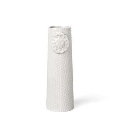 Dottir - Pipanella Dotted vase, hvid - 15x5 cm. - Dottir