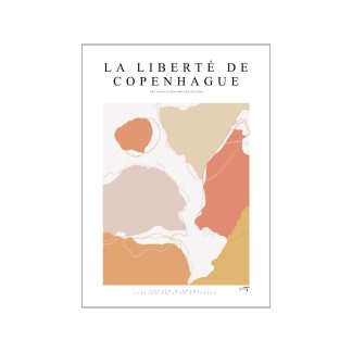 Poster & Frame - Collection plakat, La liberté de copenhague - 2019 001 - A3 - PUEBCO