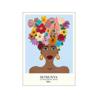 Poster & Frame - Morais Artworks Sethunya plakat - Blue - Poster & Frame