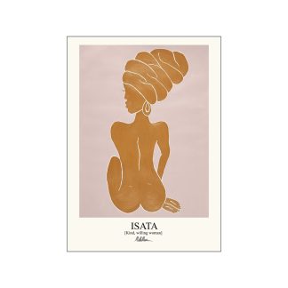 Poster & Frame - Morais Artworks Isata plakat - Orange - Poster & Frame