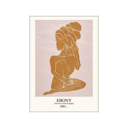 Poster & Frame - Morais Artworks Ebony plakat - Orange - Poster & Frame