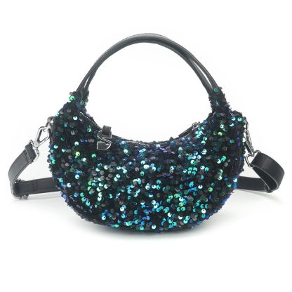 Silfen - Mona crossbody taske - grøn glimmer - Silfen