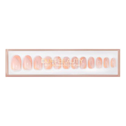 Duff Beauty - Golden Peach press on negle - nude - Duff Beauty